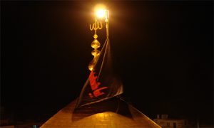 تصاویر تعویض پرچم امام حسین(ع)